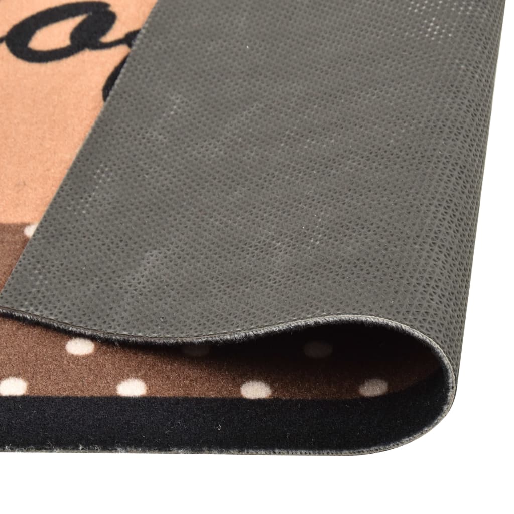 Vidaxl Cuisine Mat Café lavable 60x180 cm marron