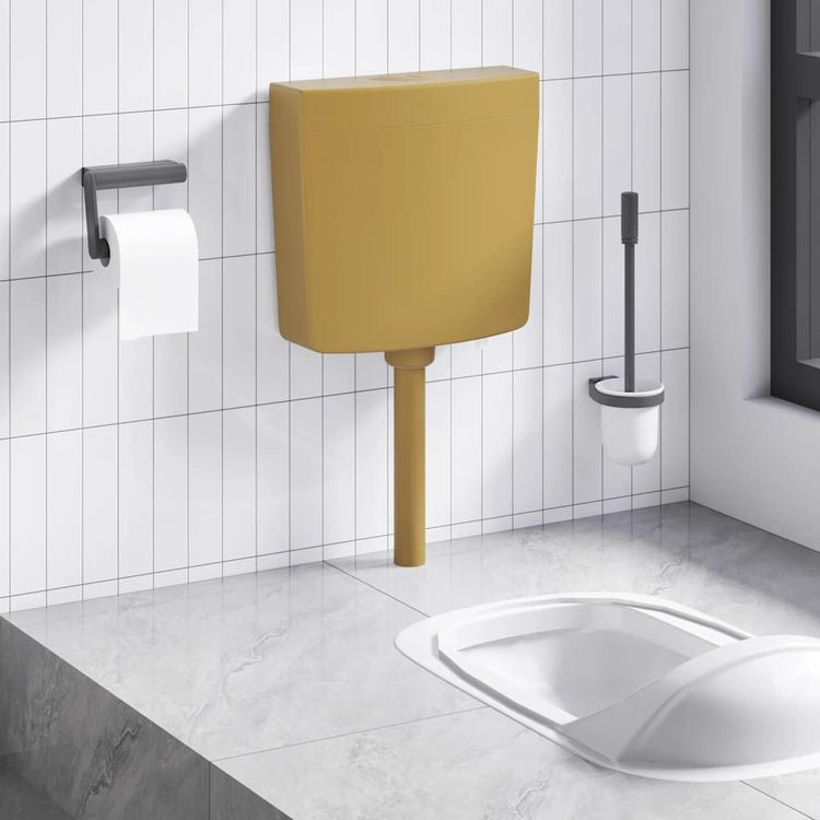 Plancher de toilette Vidaxl avec alimentation en eau au fond 3 6 L Curry Jaune
