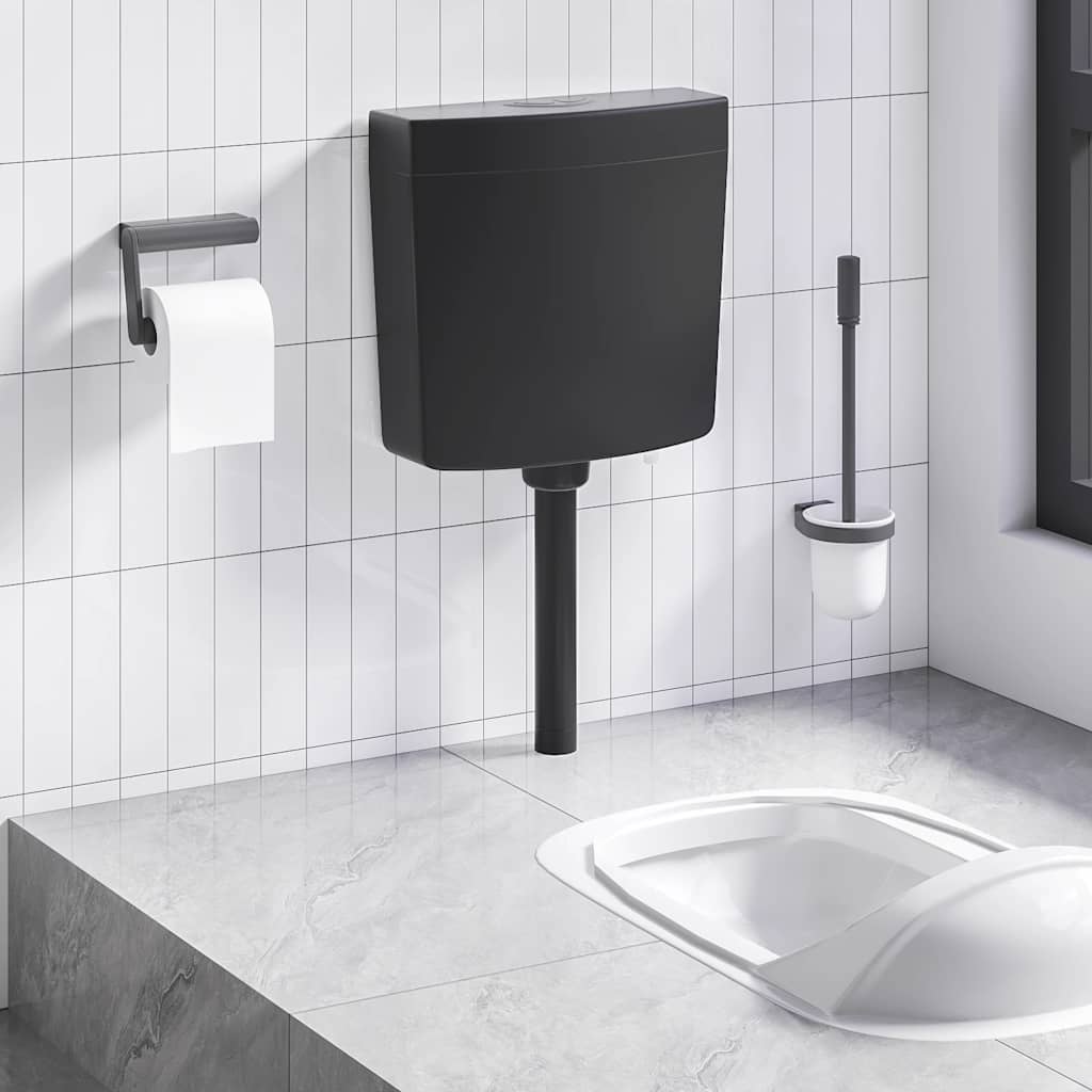Plancher de toilette Vidaxl avec alimentation en eau au fond 3 6 l noir