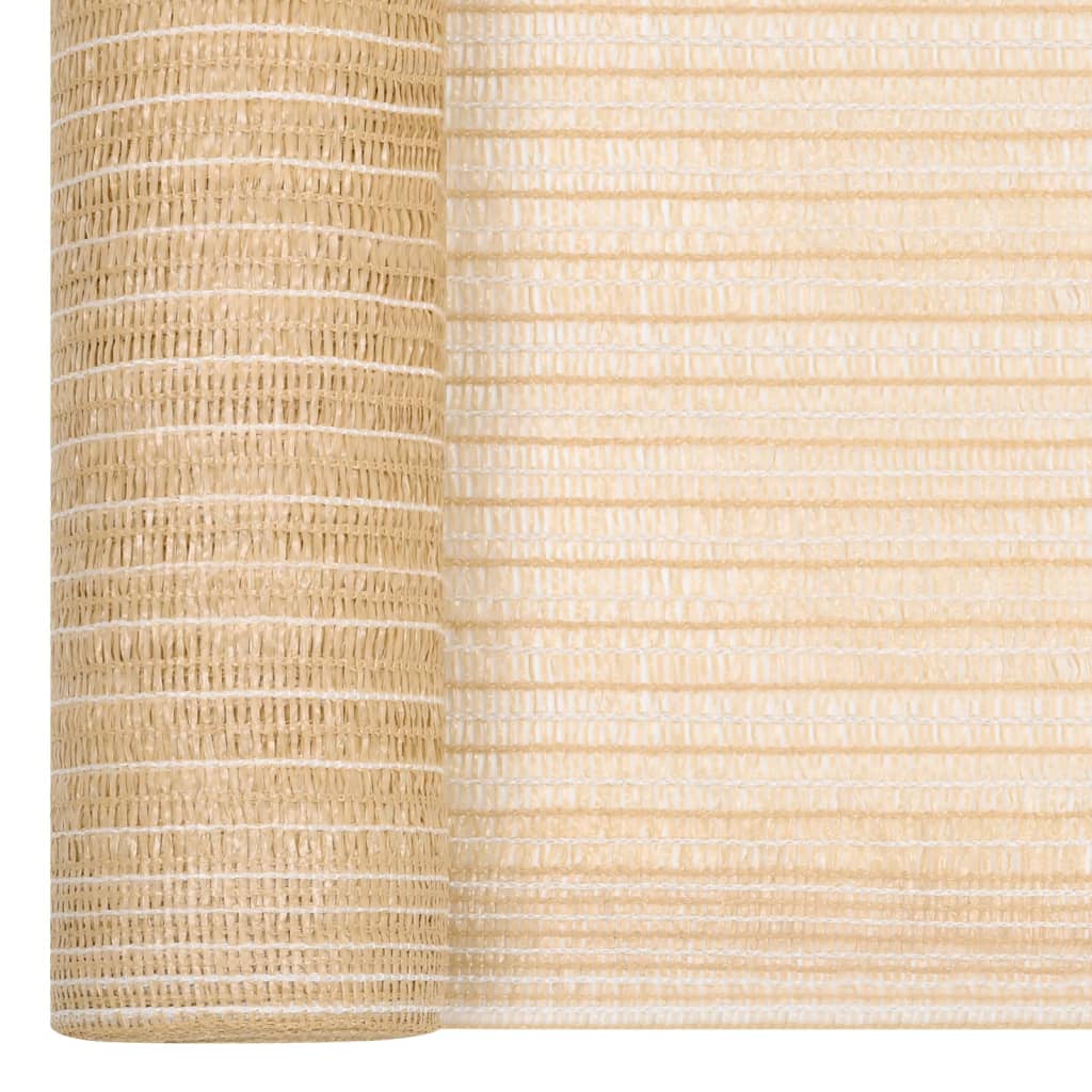 Filet d'intimité VidaXL 150 g m² 1,5x50 m PEHD beige