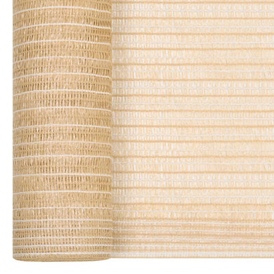VidaXL filet d'intimité 195 g m² 2x50 m PEHD beige