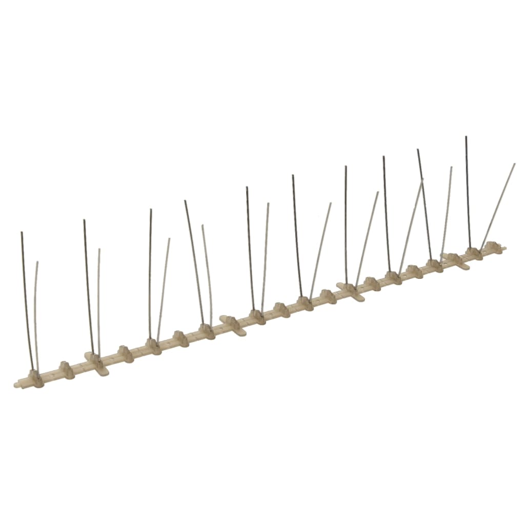 Vidaxl épingles oiseaux et pigeons à 2 rangées 20 pcs 10 m plastique