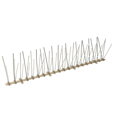 Vidaxl épingles oiseaux et pigeons à 5 rangées 6 pcs 3 m plastique