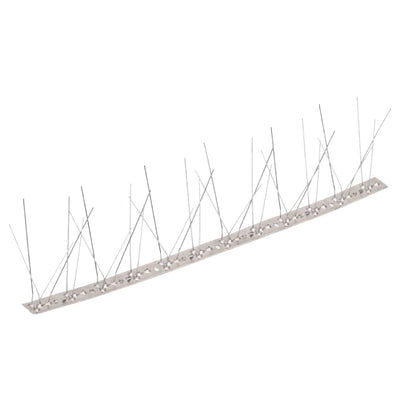 Vidaxl épingles oiseaux et pigeons à 5 rangées 10 pcs 5 m inox