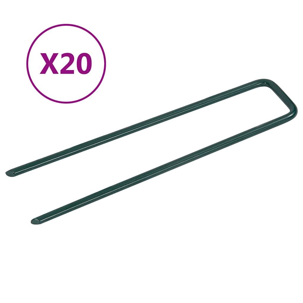 Vidaxl Artificial Grass Pegs 20 PC Fon en forme de U
