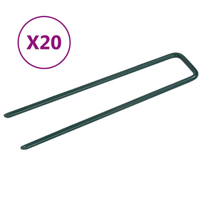 Vidaxl Artificial Grass Pegs 20 PC Fon en forme de U