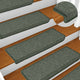 Mattes d'escalier Vidaxl 15 st 65x21x4 cm vert