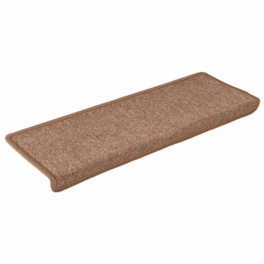 Mattes d'escalier Vidaxl 15 ST 65X21X4 CM BRUN