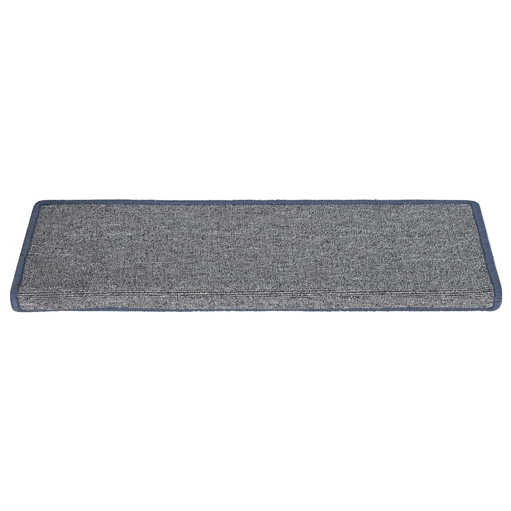 Vidaxl Mats d'escalier 15 ST 65X21X4 cm violet et bleu