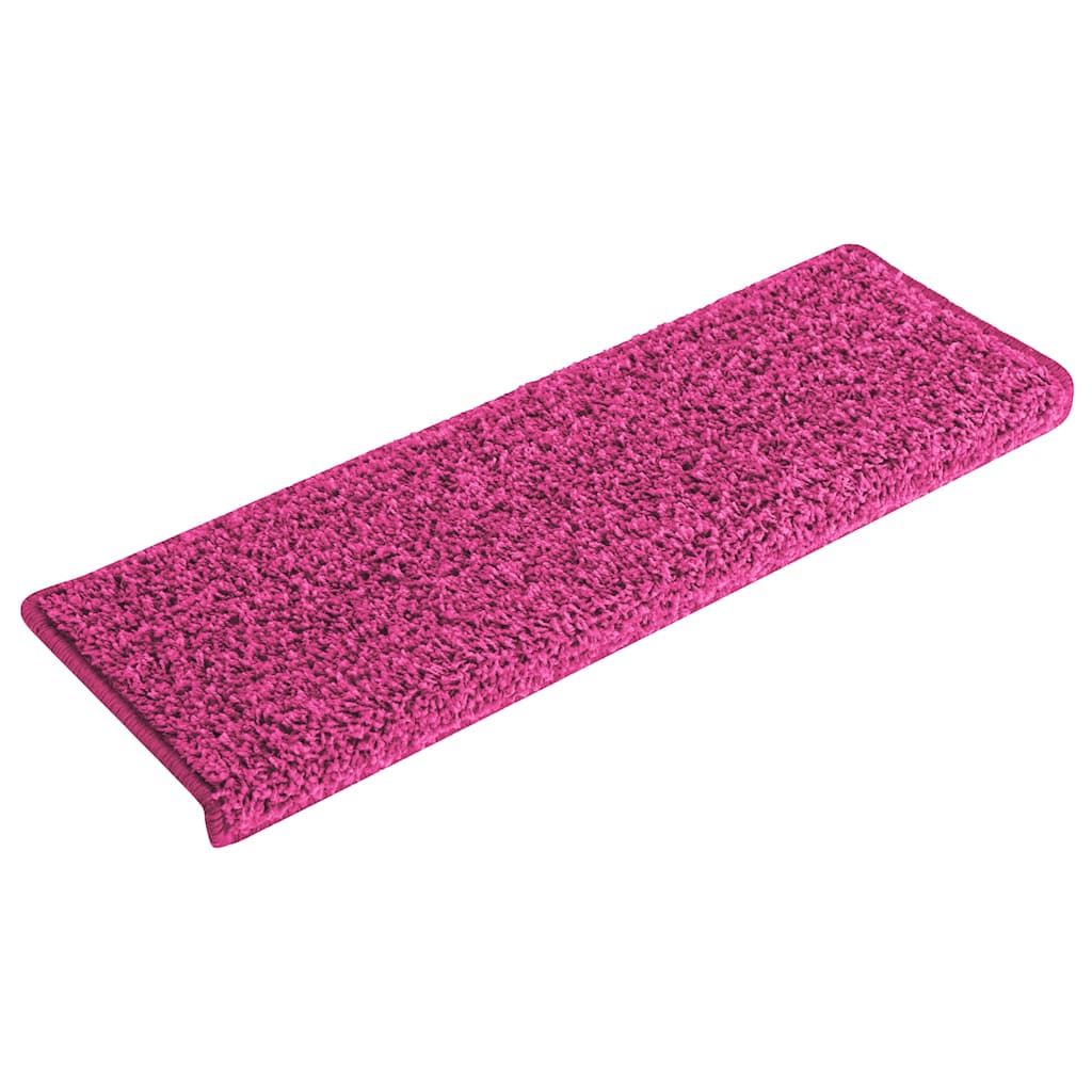 Mattes d'escalier Vidaxl 15 st 65x21x4 cm rose