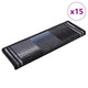 Vidaxl Mat à escalier auto-adhésif 15 ST 65x21x4 cm noir et gris