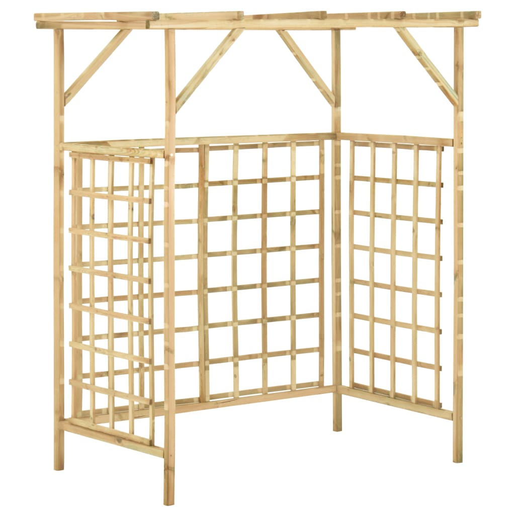 Vidaxl pergola pour 2 conteneurs Pine imprégnée
