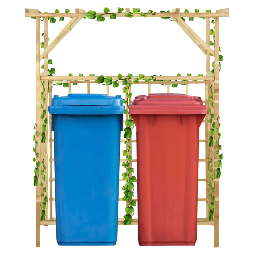 Vidaxl pergola pour 2 conteneurs Pine imprégnée