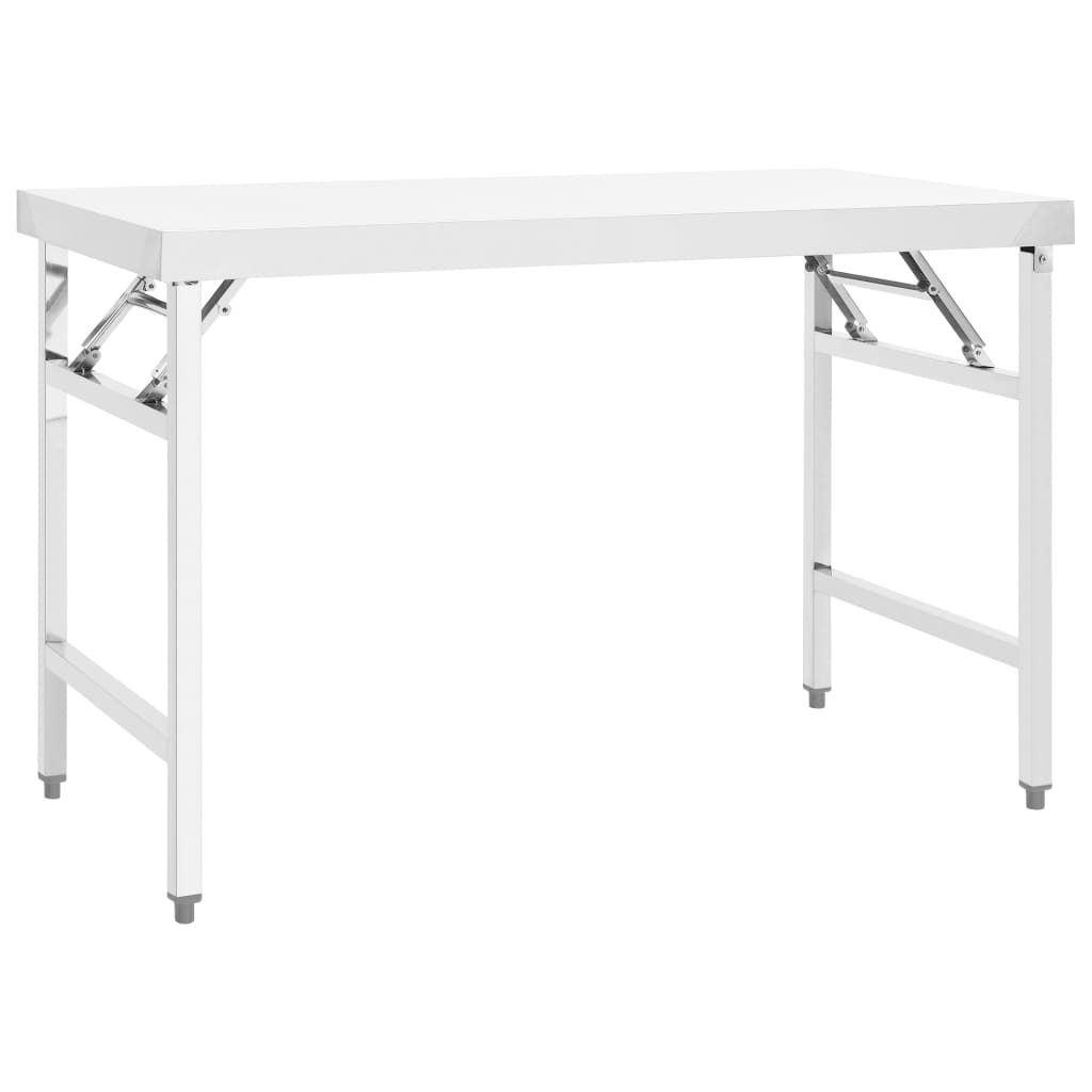 Table de travail de cuisine Vidaxl Pollable 120x60x80 cm