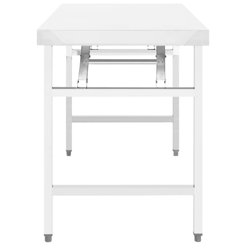 Table de travail de cuisine Vidaxl Pollable 120x60x80 cm