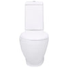 Vidaxl Toilet Round Drain sous la céramique blanc