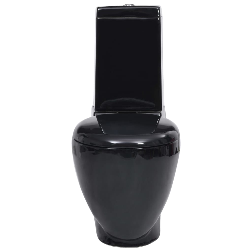 Vidaxl Toilet Round Drain sous la céramique noir