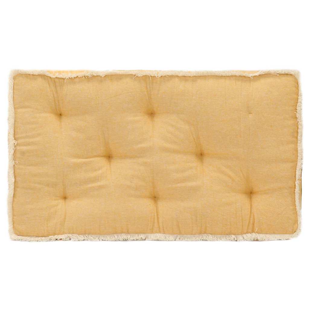 VidaXL coussin de canapé palette 73x40x7 cm jaune