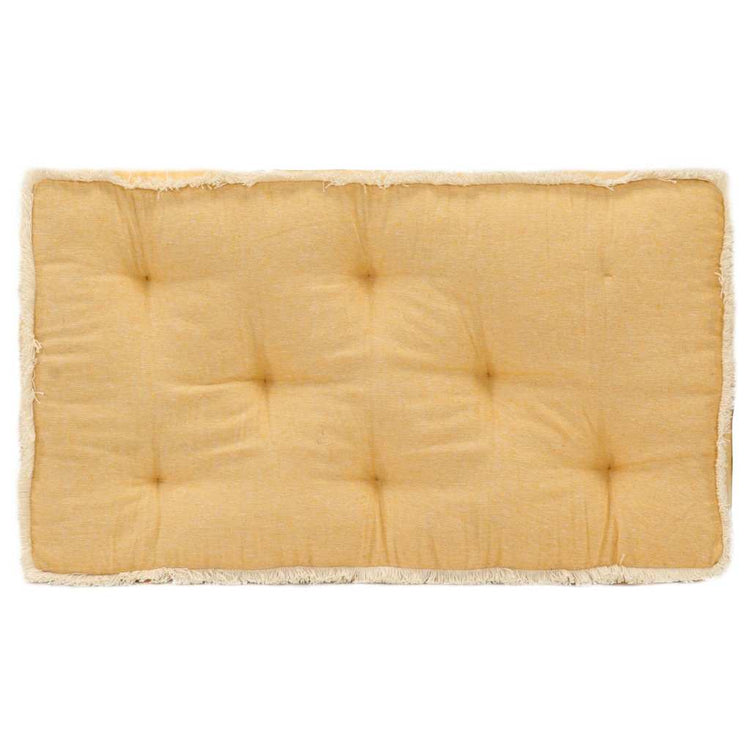 VidaXL coussin de canapé palette 73x40x7 cm jaune