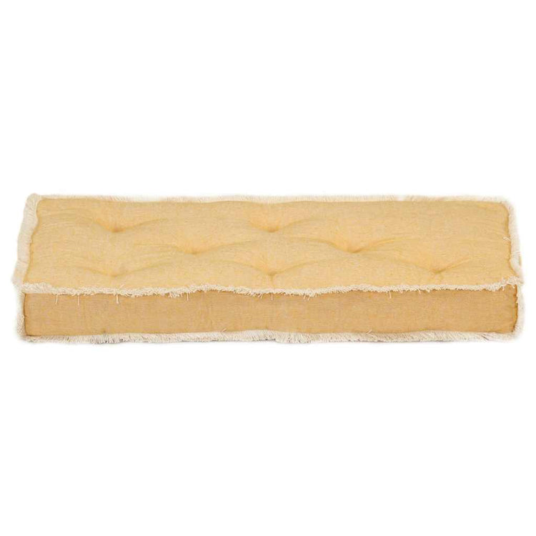 VidaXL coussin de canapé palette 73x40x7 cm jaune