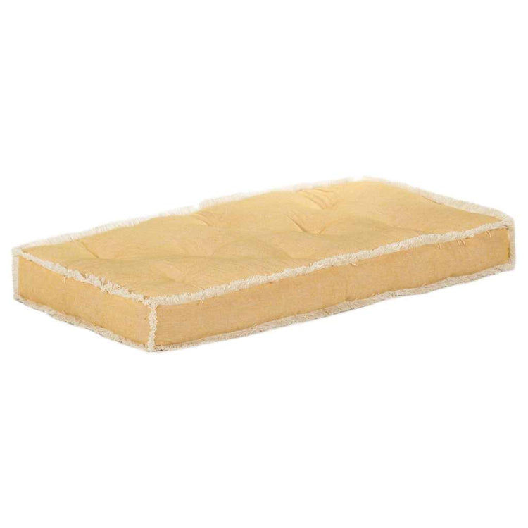 VidaXL coussin de canapé palette 73x40x7 cm jaune