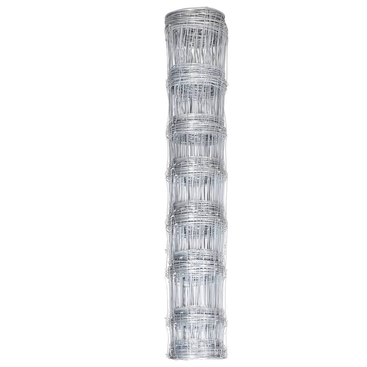 Vidaxl hek 50x1 m galvanisé en acier argent coloré