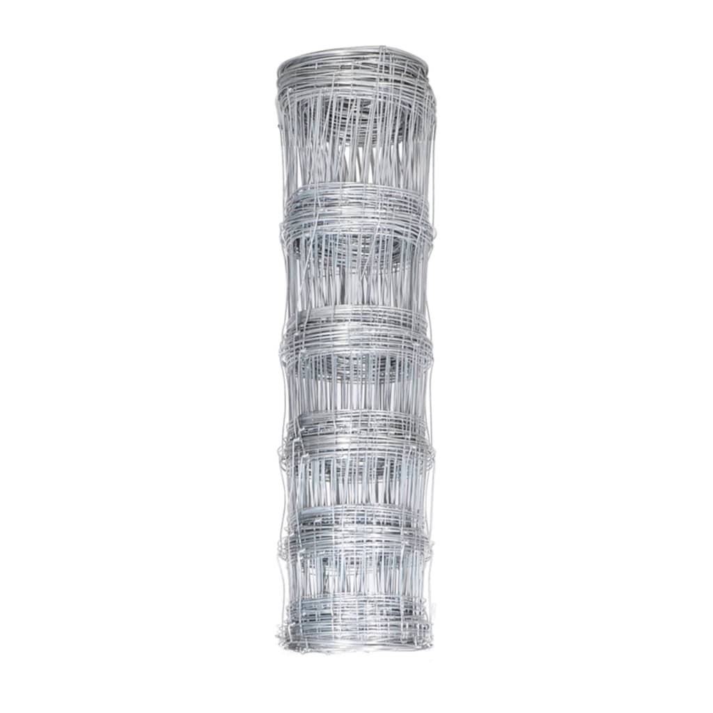 Vidaxl Hek 50x1,5 m Galvanisé en acier argent coloré