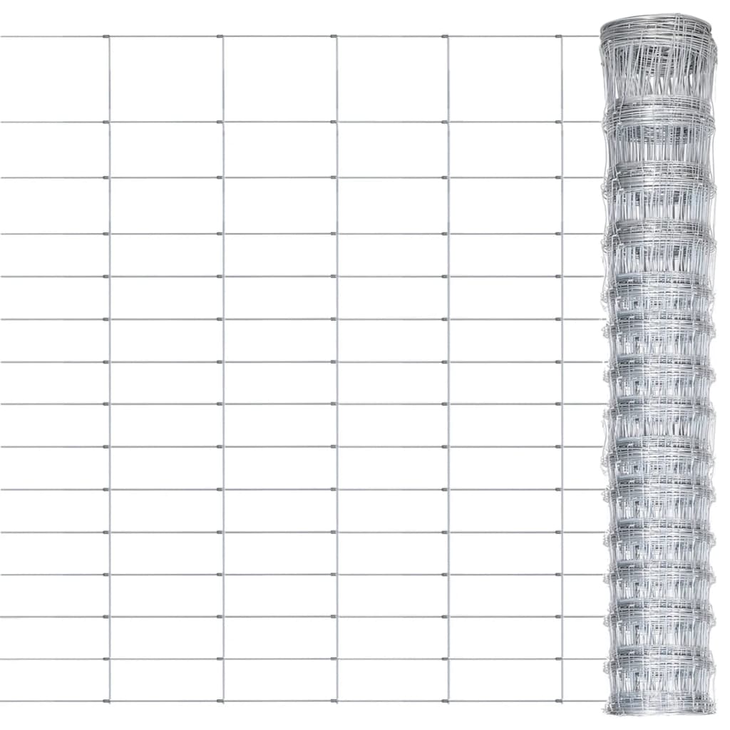 Vidaxl hek 50x1,6 m en acier galvanisé en acier couleurs