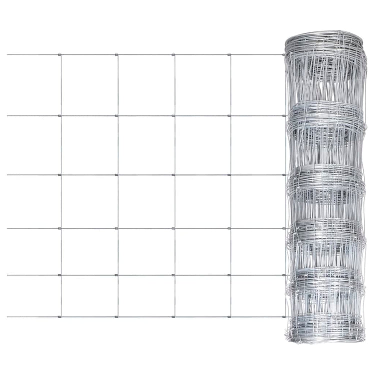 Vidaxl hek 50x0,8 m Galvanisé en acier argent coloré