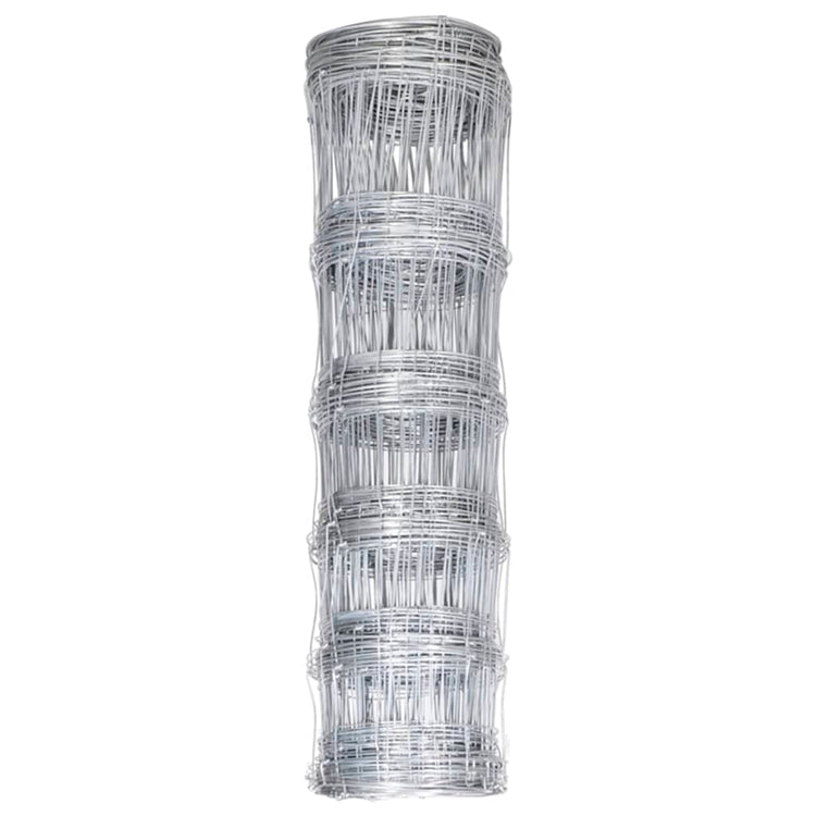 Vidaxl hek 50x0,8 m Galvanisé en acier argent coloré