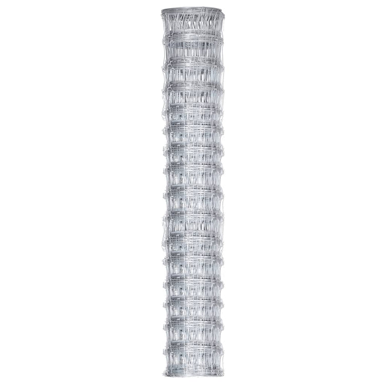Vidaxl hek 50x0,8 m Galvanisé en acier argent coloré