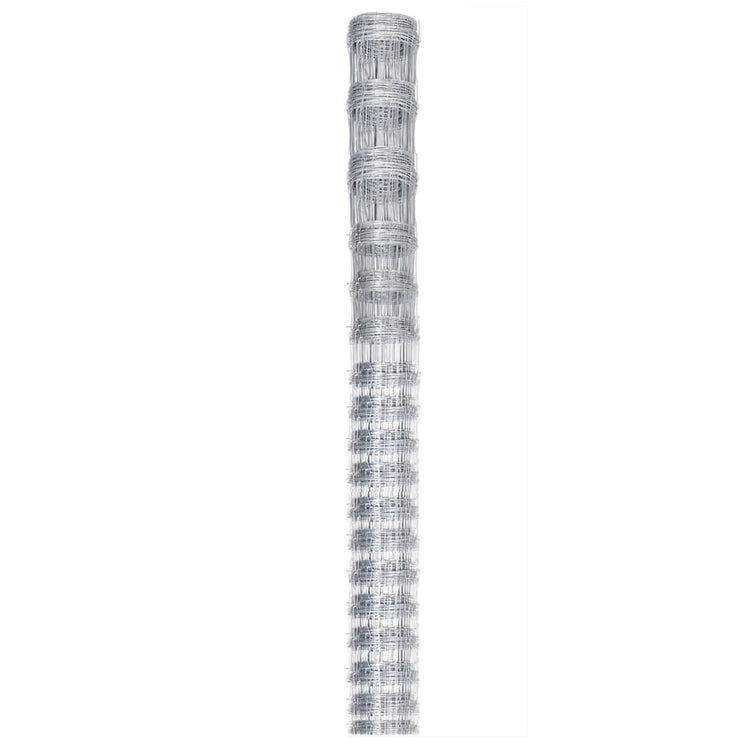 Vidaxl hek 50x1,25 m Galvanisé en acier argent coloré