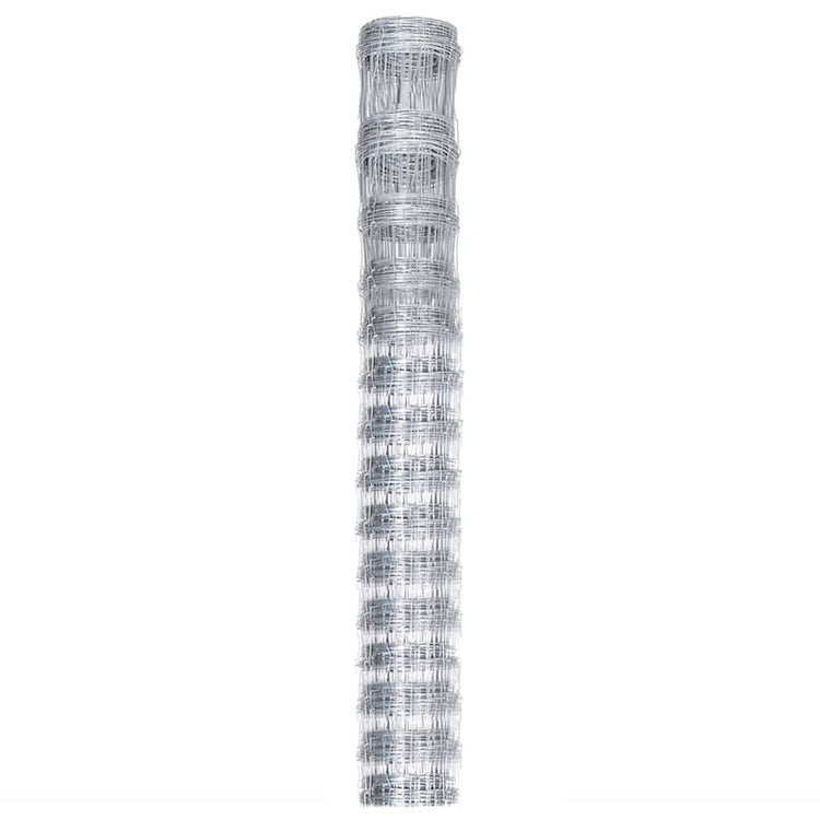 Vidaxl Garden Fence 50x1,6 m Galvanisé en acier argent coloré