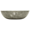 Évier vidaxl Ø40x12 cm en marbre gris