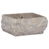Évier vidaxl 30x30x13 cm en marbre gris