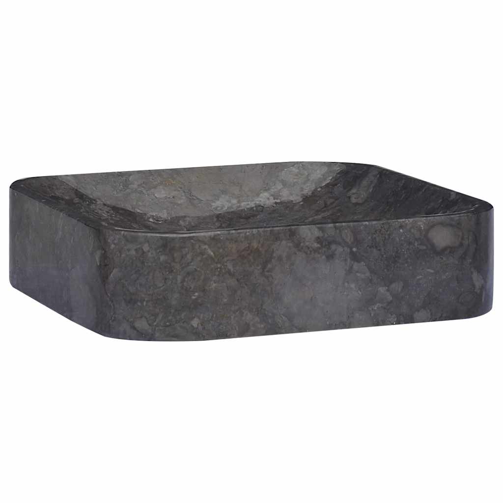 Puits vidaxl 40x40x10 cm marbre noir
