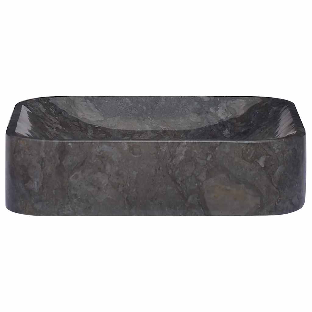 Puits vidaxl 40x40x10 cm marbre noir
