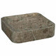 Puits vidaxl 40x40x10 cm en marbre gris