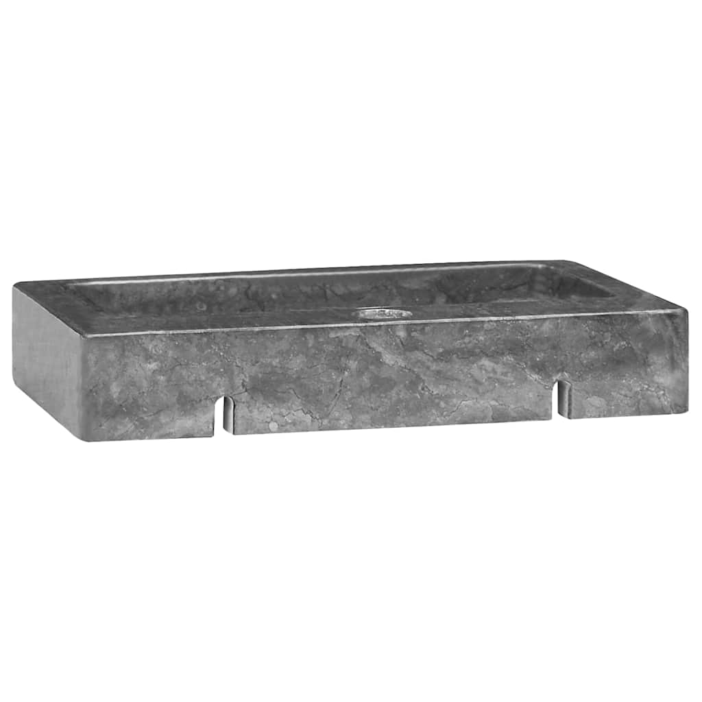 Mur de lavabo Vidaxl - Moule 38x24x6,5 cm Gris en marbre