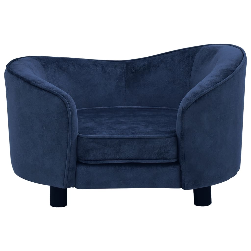 Vidaxl Dog Bank 69x49x40 cm Bleu en peluche
