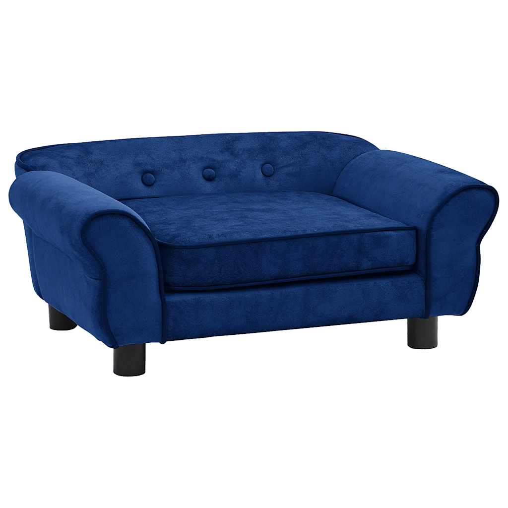 Vidaxl Dog Bank 72x45x30 cm Bleu en peluche