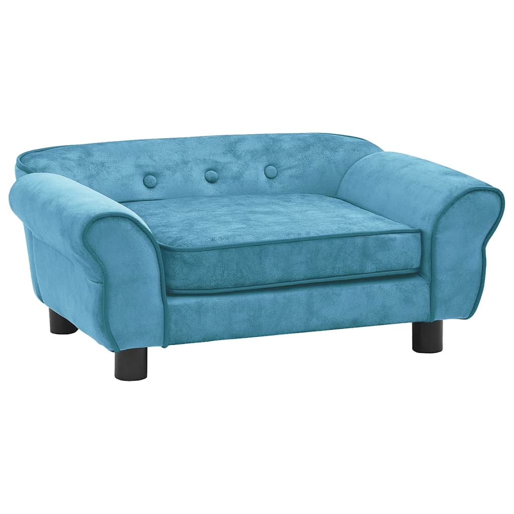 Vidaxl Dog Bank 72x45x30 cm turquoise en peluche