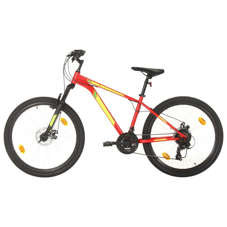 Vidaxl Mountain Bike 21 engrenages Roues 27,5 pouces Cadre de 38 cm rouge