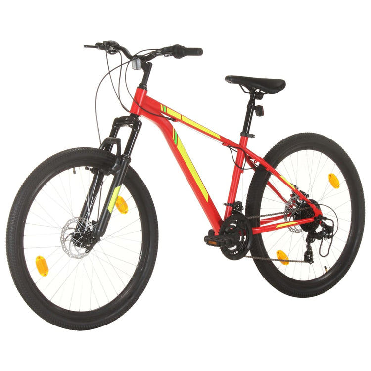 Vidaxl Mountain Bike 21 engrenages Roues 27,5 pouces Cadre de 38 cm rouge