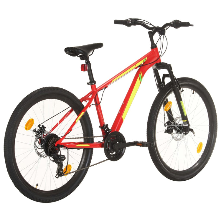 Vidaxl Mountain Bike 21 engrenages Roues 27,5 pouces Cadre de 38 cm rouge