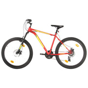 Vidaxl Mountain Bike 21 engrenages Roues 27,5 pouces Cadre 42 cm Rouge - afbeelding 1