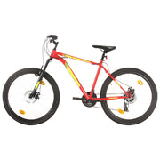 Vidaxl Mountain Bike 21 engrenages Roues de 27,5 pouces Cadre 50 cm Rouge - afbeelding 1