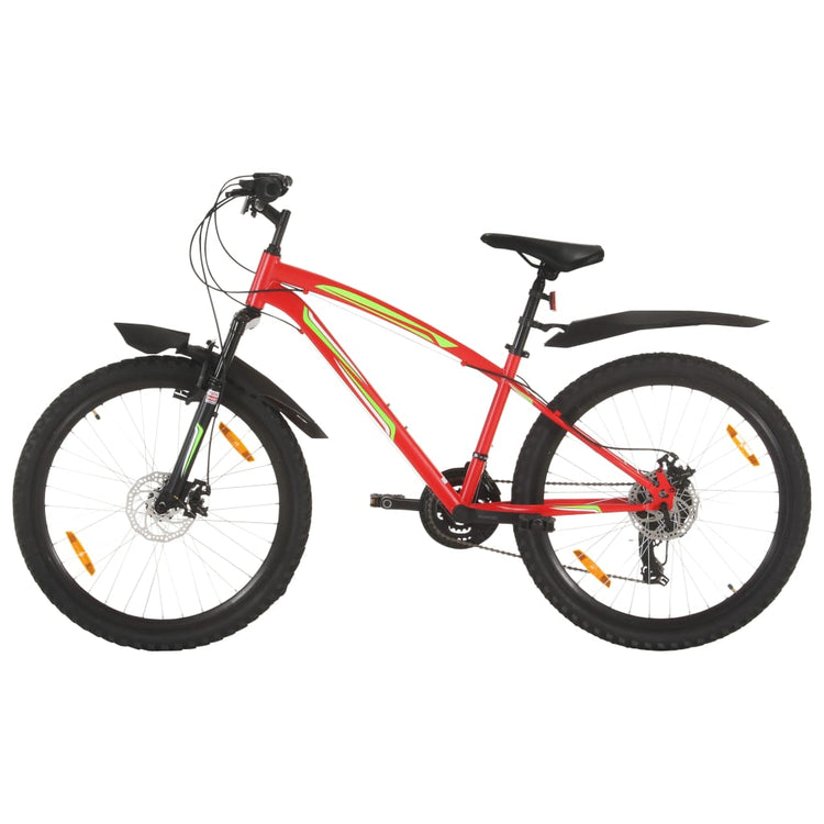 Vidaxl Mountainbike 21 engrenages Roues de 26 pouces 36 cm de rouge