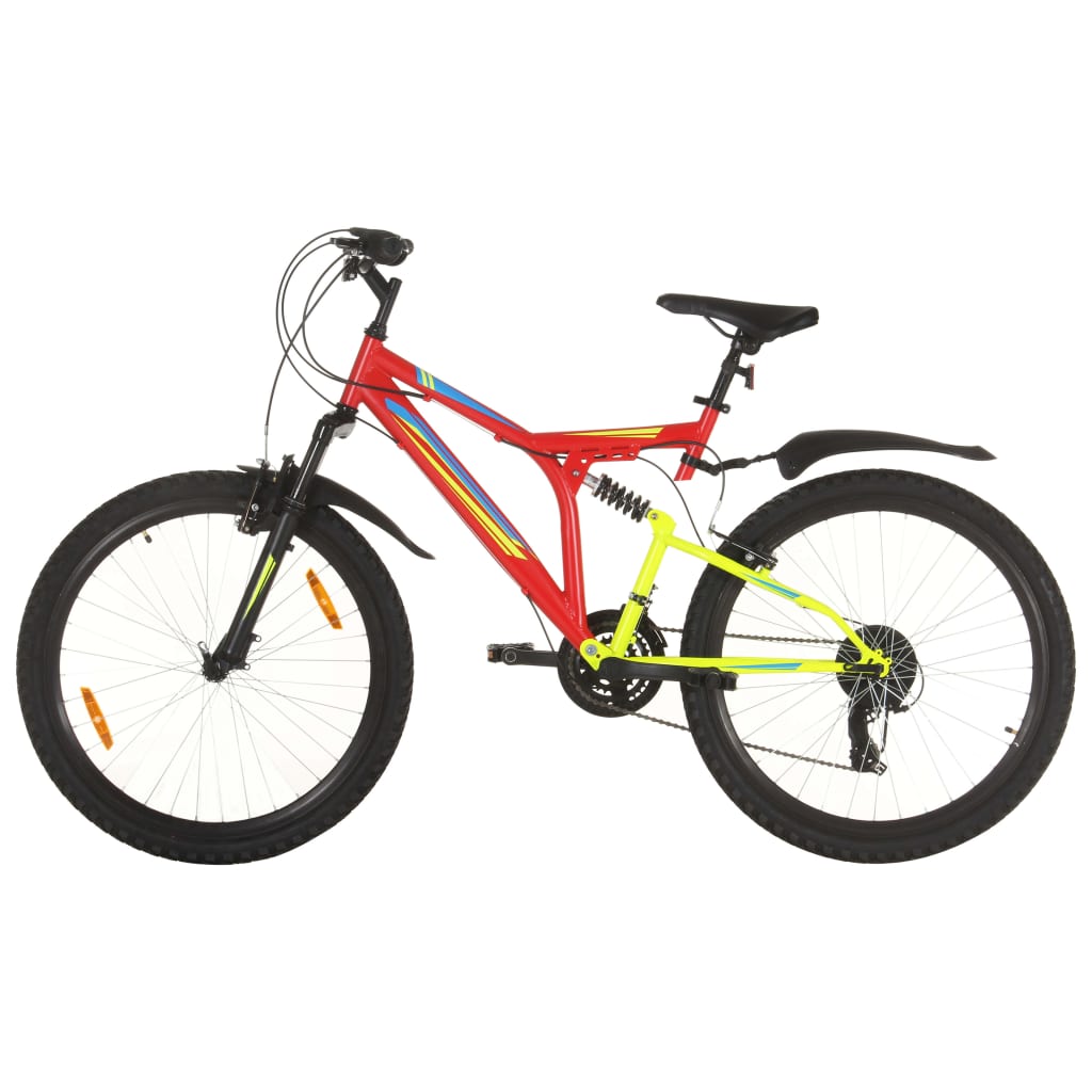 Vidaxl Mountainbike 21 engrenages Roues de 26 pouces 49 cm rouges