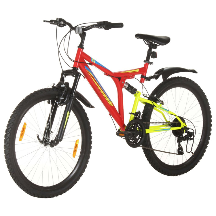 Vidaxl Mountainbike 21 engrenages Roues de 26 pouces 49 cm rouges